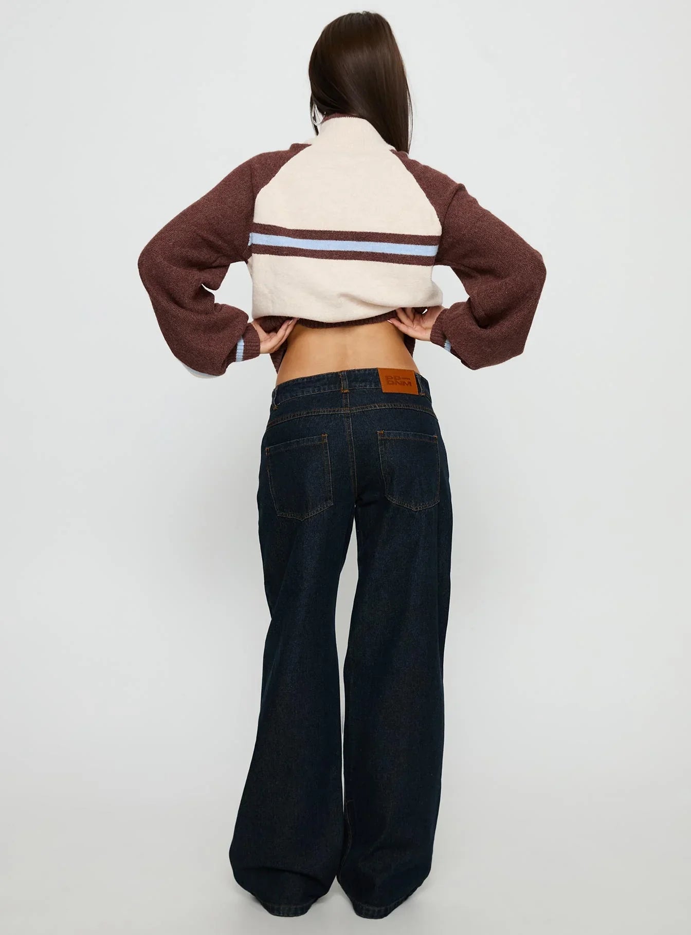 Korinne Low Rise Baggy Jeans Indigo