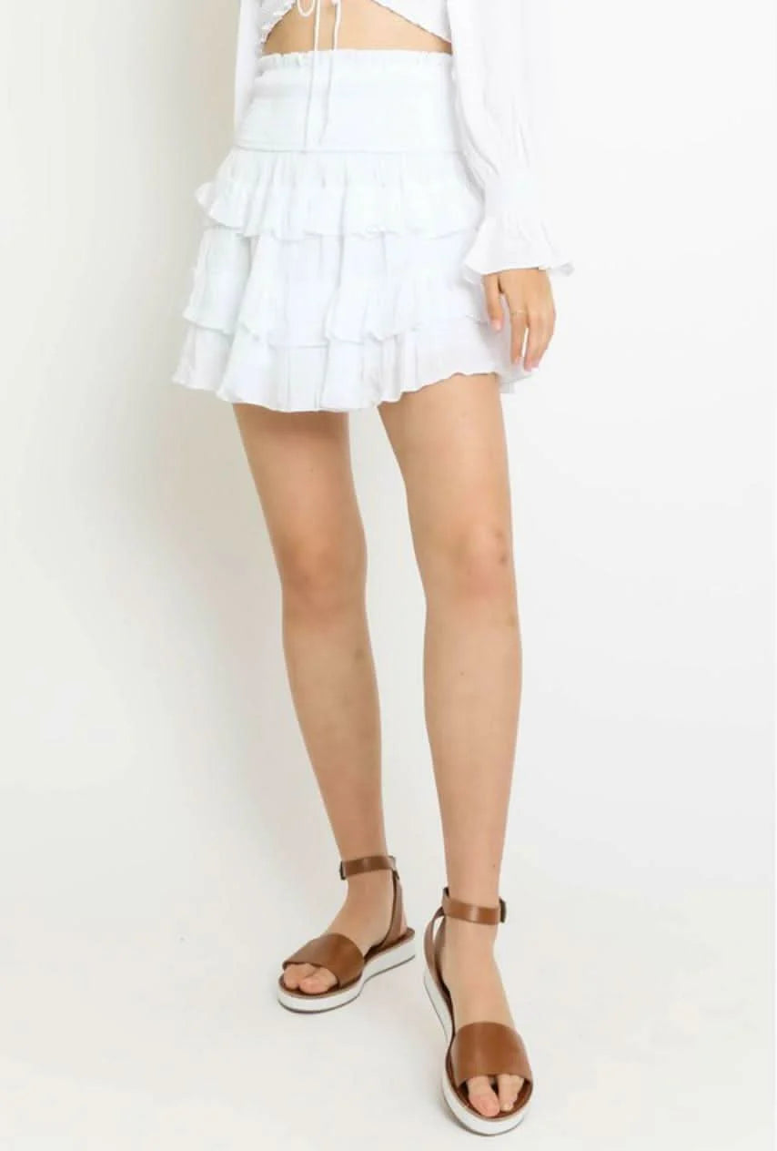Give Me Fever White Two Piece Dress