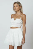 Evelyn White Two Piece Mini Dress