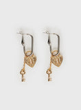 Lock Key Earrings Gold