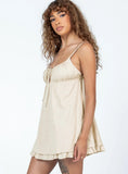 Empress of Love Mini Dress Beige