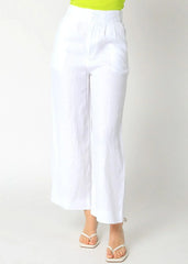 Hamptons White Wide Leg Pants