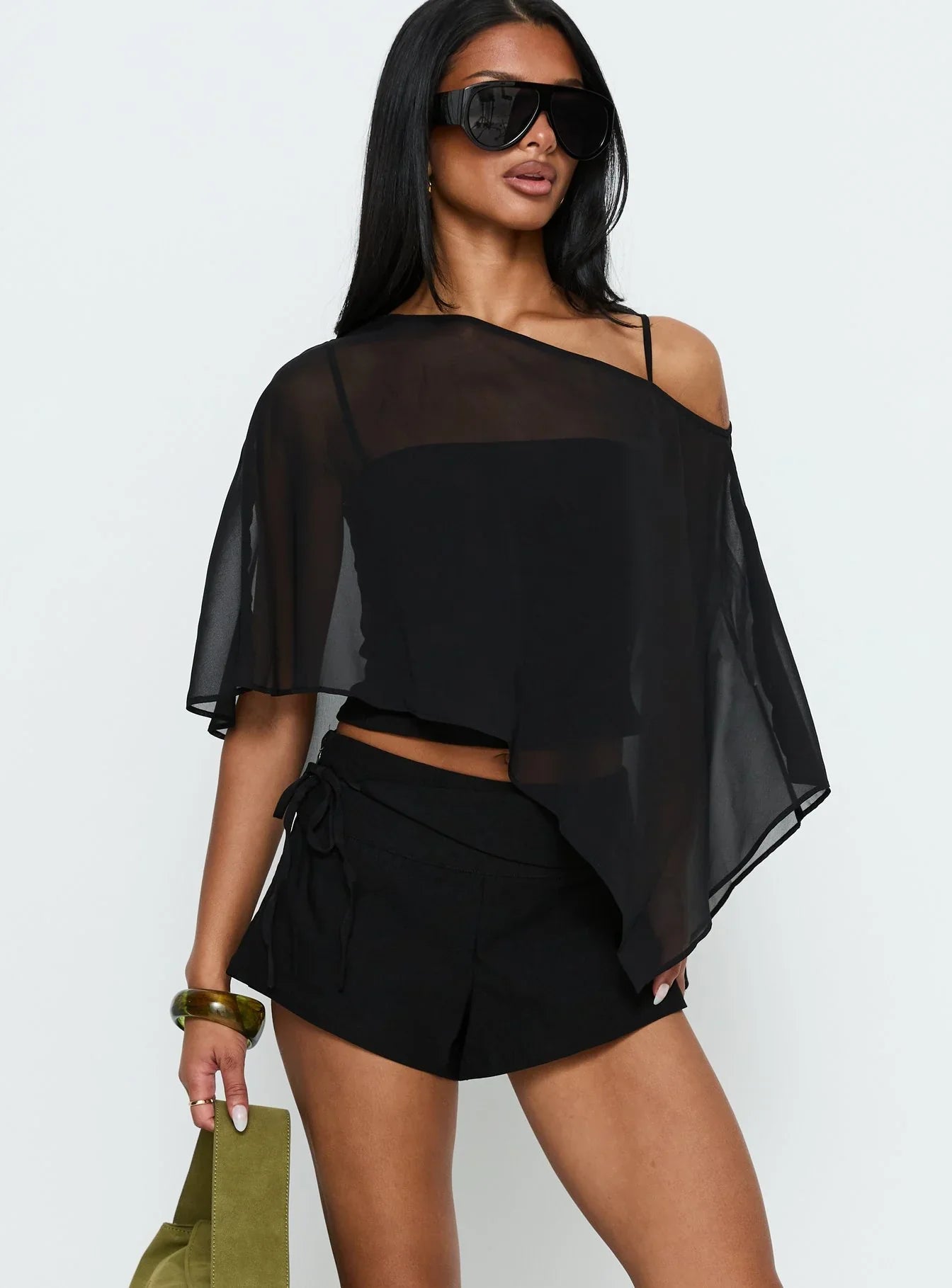 Senzo Wrap Shorts Black