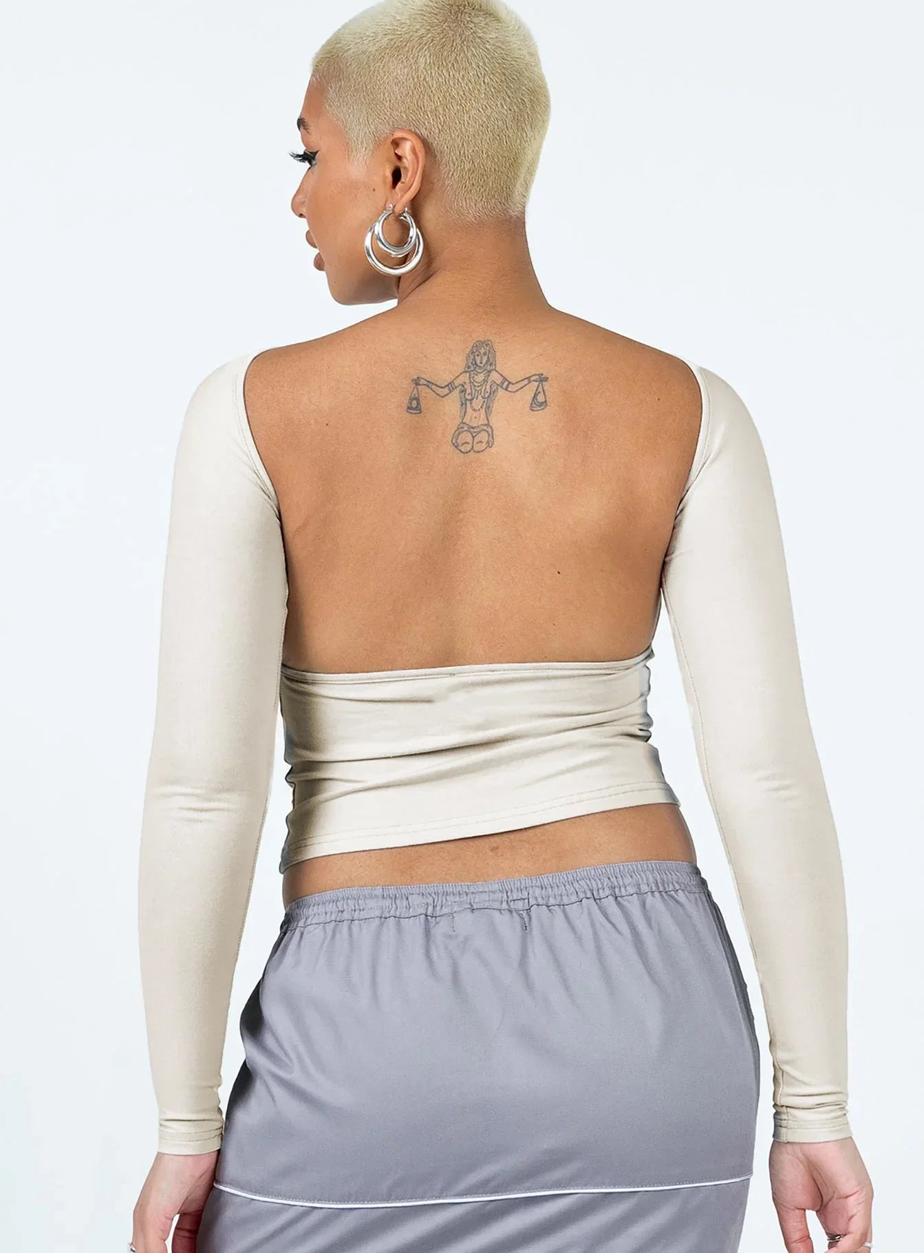 Rixie Long Sleeve Top Beige