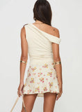 Sonnet Mini Skirt Cream Multi Floral