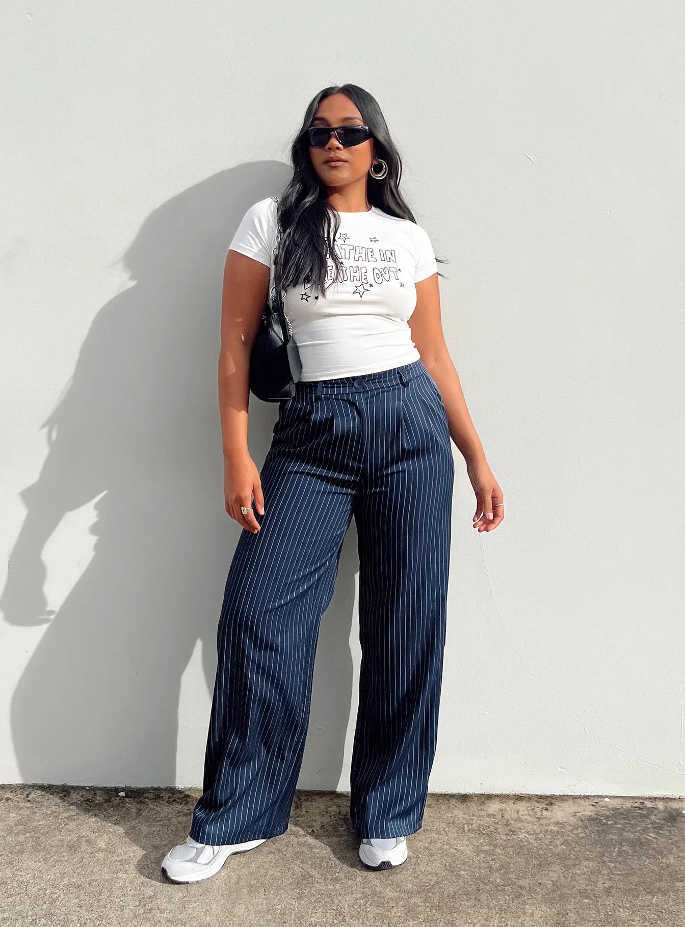 Archer Pants Pinstripe Navy