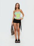 Lorren Strapless Top Multi Floral