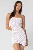 Tasha White Sheer Cover Up Dress