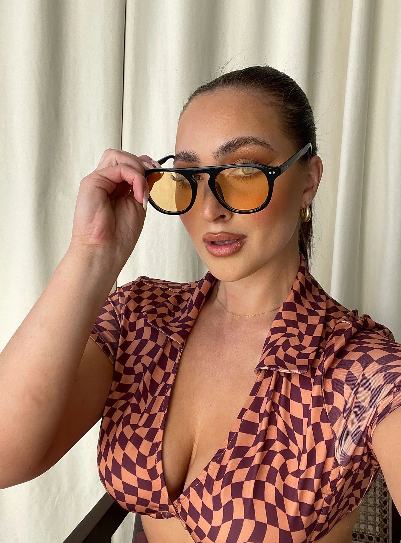 Matilda Sunglasses Black Orange
