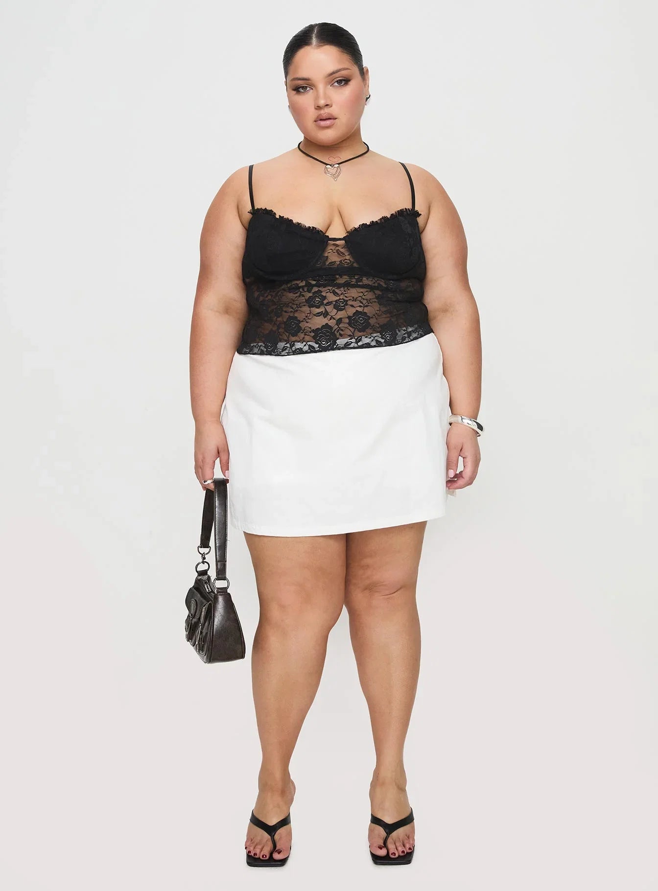 Kerr Lace Top Black Curve