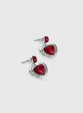 Blanchette Earrings Silver Red