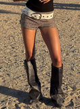 Caius Sequin Shorts Brown