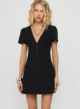 Loveliness Playsuit Black Tall
