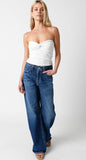 Becca White Twist Knot Tube Top