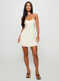 Irena Strapless Mini Dress Champagne