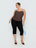 Baseline Rib Capri Pants Black Curve