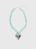 Ralina Pendant Necklace Silver Aqua