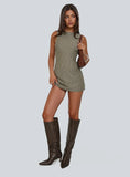 Yumiko Romper Green Stripe Petite