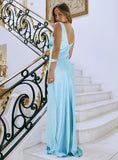 Birdette Plunge Maxi Dress Blue