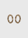 Rumie Oval Earrings Gold