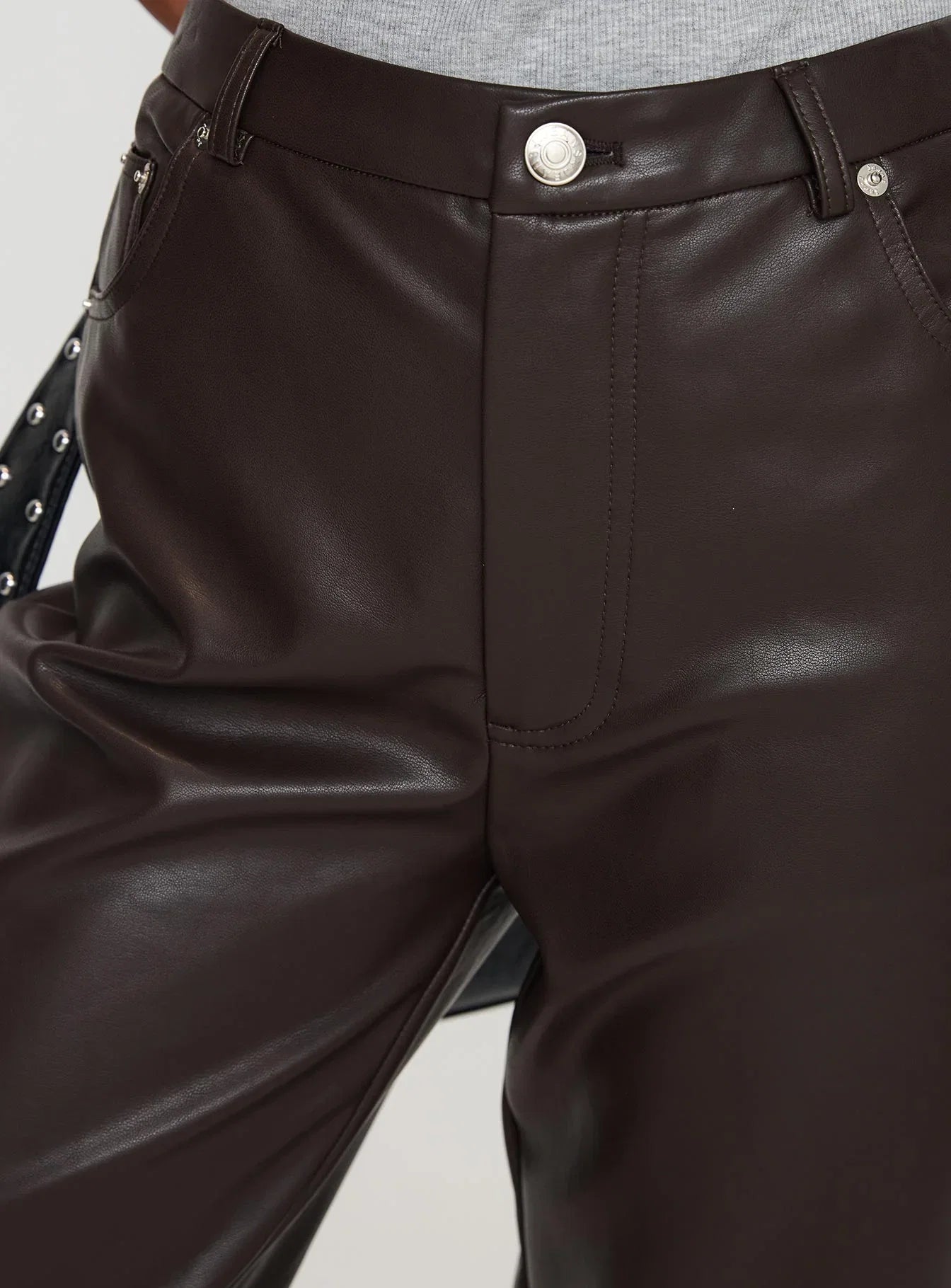 Nolene Low Rise Pants Chocolate