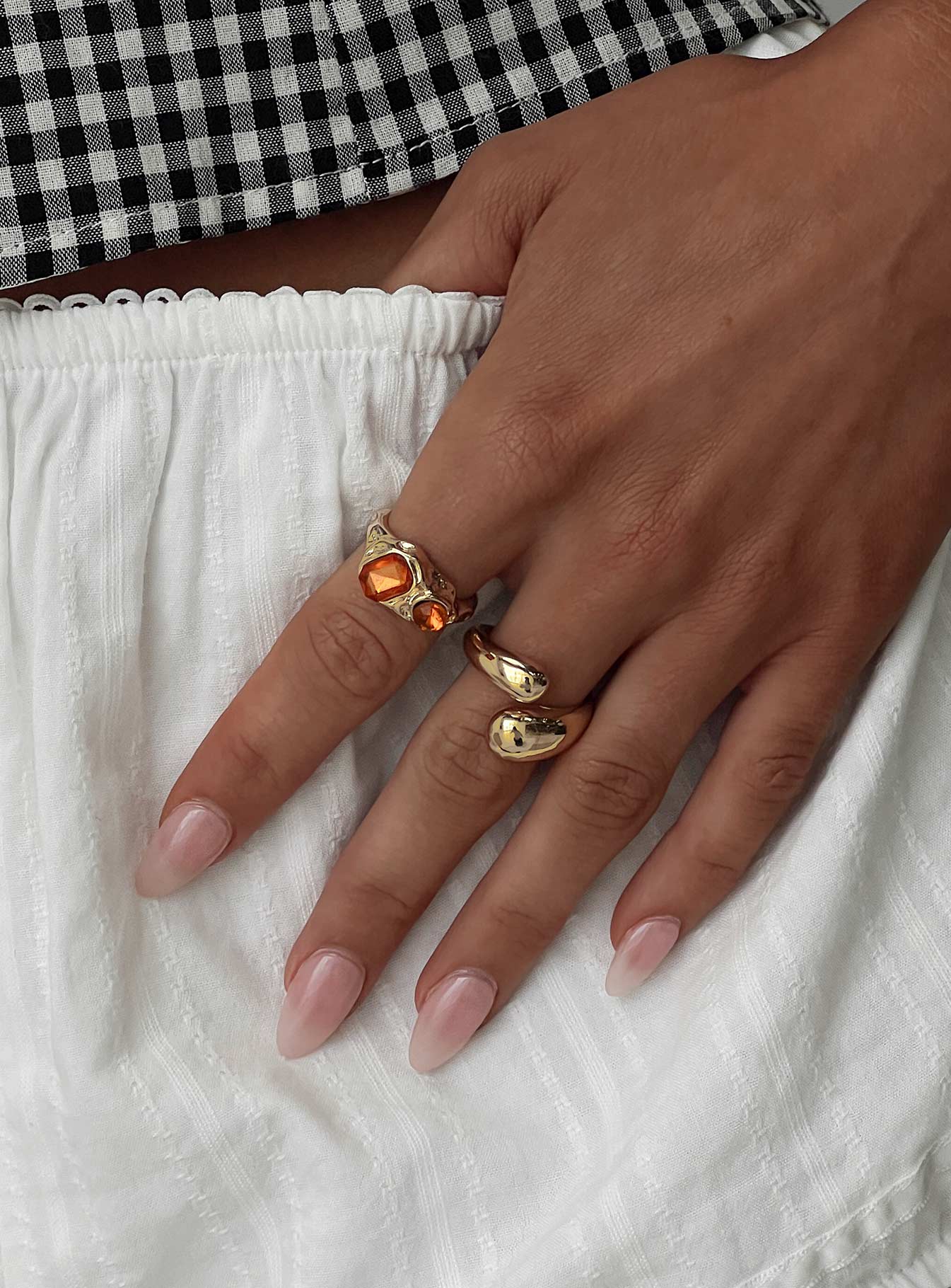 Rich Spirit Ring Pack Gold Orange