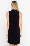 Emma Black Sleeveless Shift Dress
