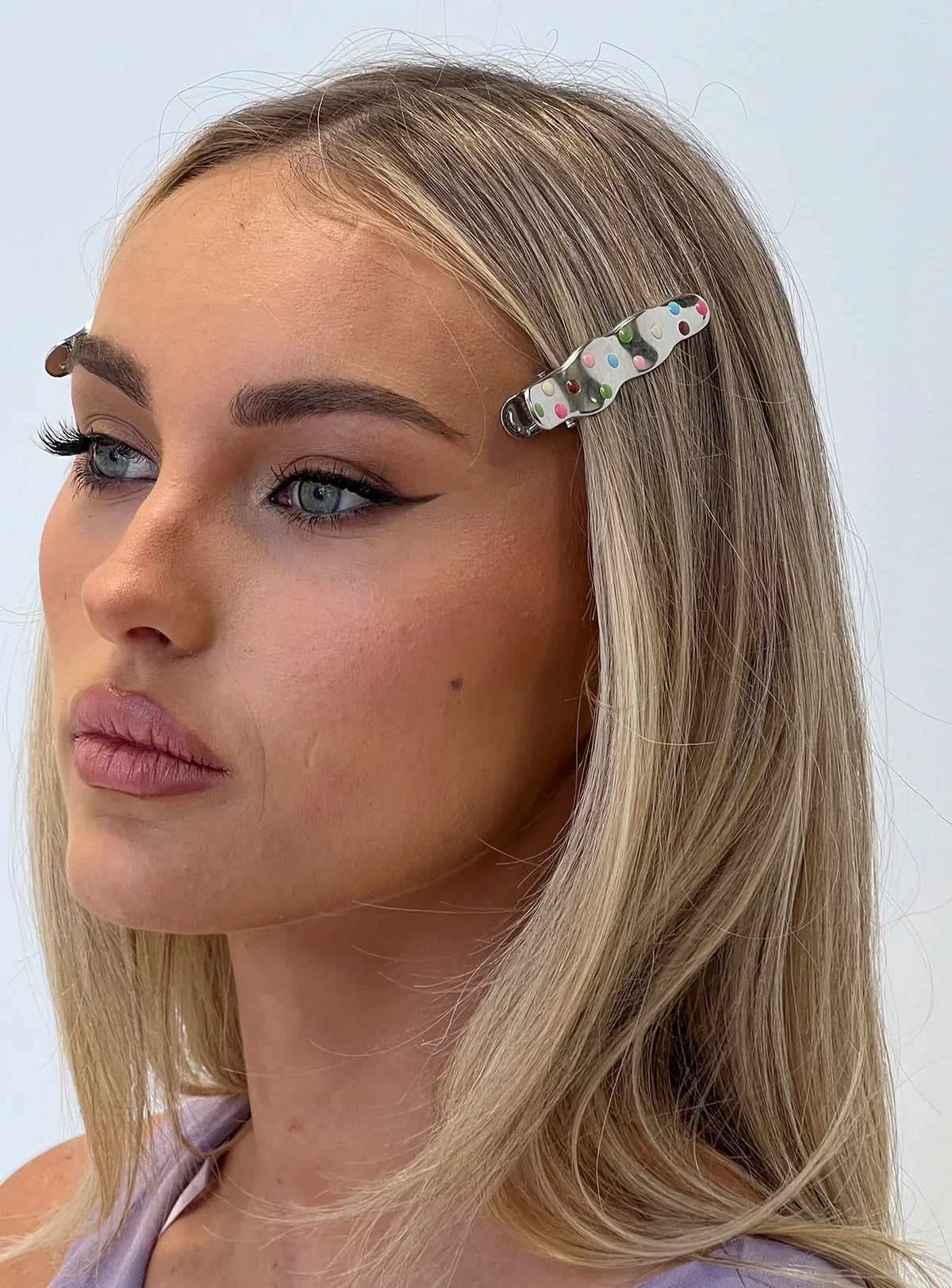 Kind To Another Hair Clips Silver Multi
