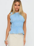 Read My Soul Bead Detail Top Blue