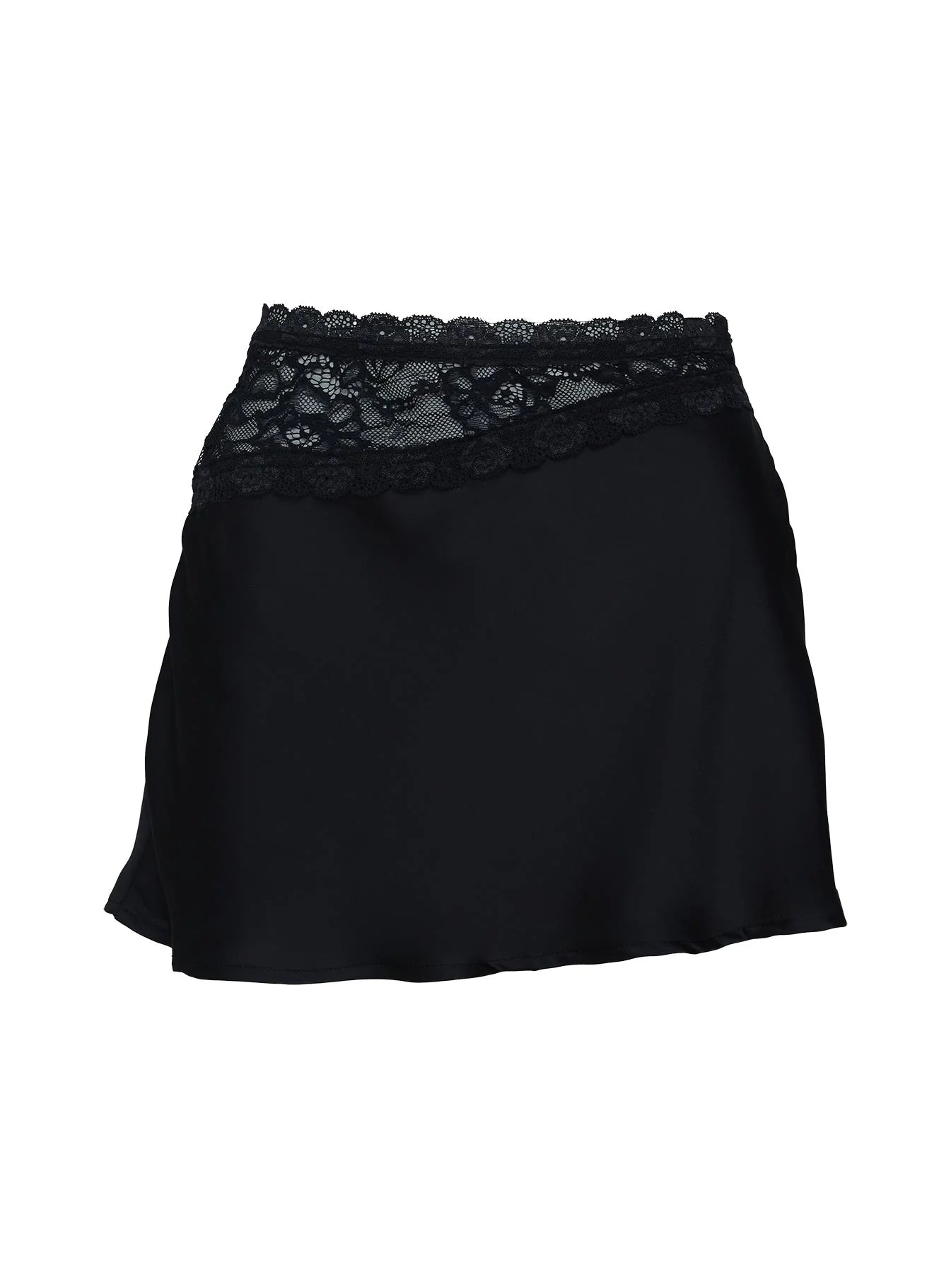 Pentacles Lace Mini Skirt Black