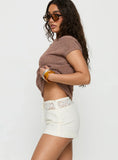 Chelisa Crochet Shorts White