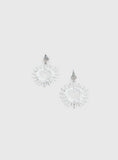 Manifest It Heart Earrings Silver