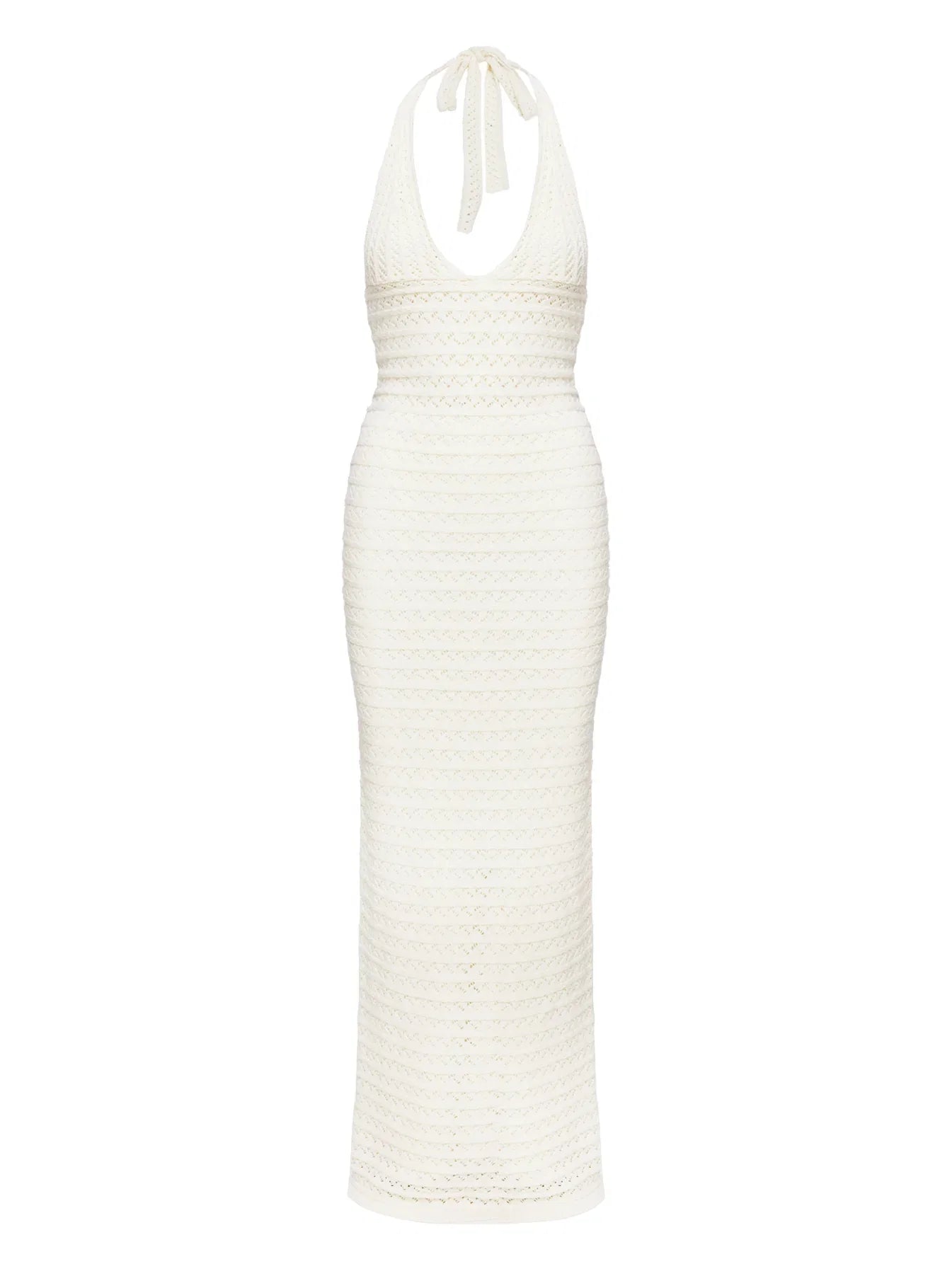 Lolanie Halter Maxi Dress White