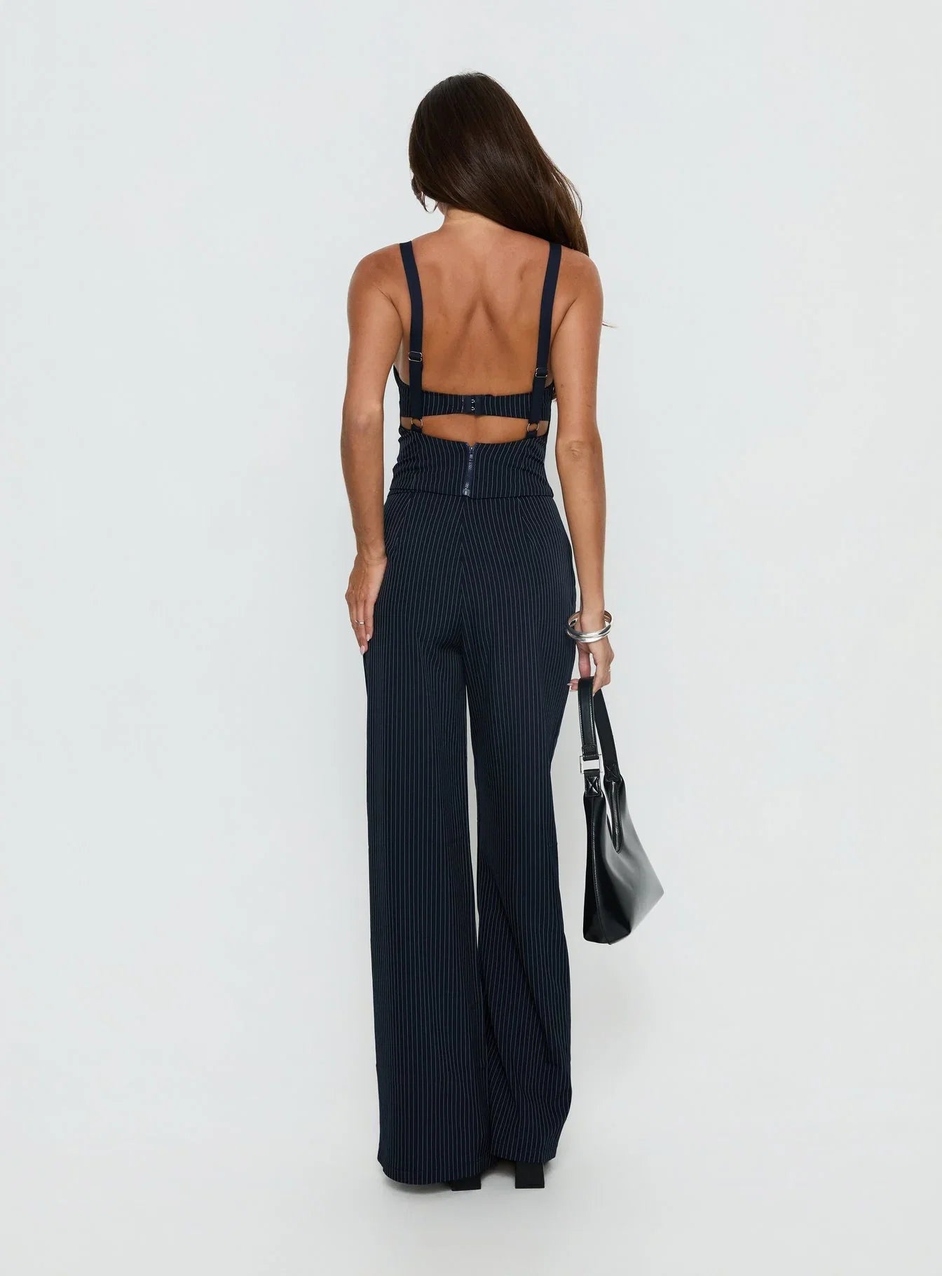 Briana Set Navy Pinstripe Tall