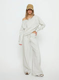Dodie Wide Leg Pants Grey Marle
