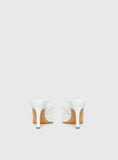 Exotic Etty Floral Detail Heels White