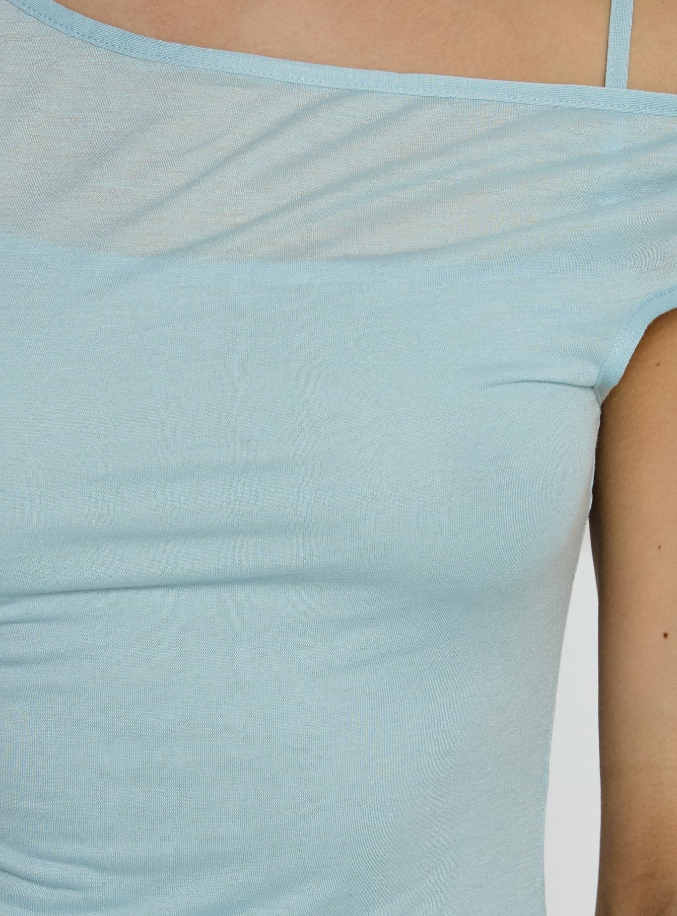 Skaia Layered Sheer Top Blue