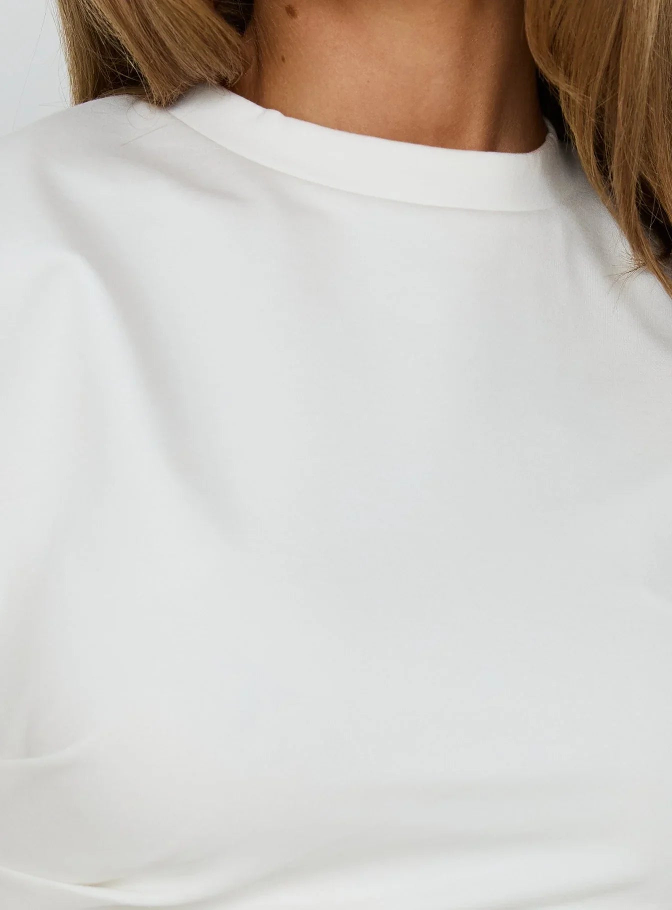 Lioxa Ruched Waist Tee White