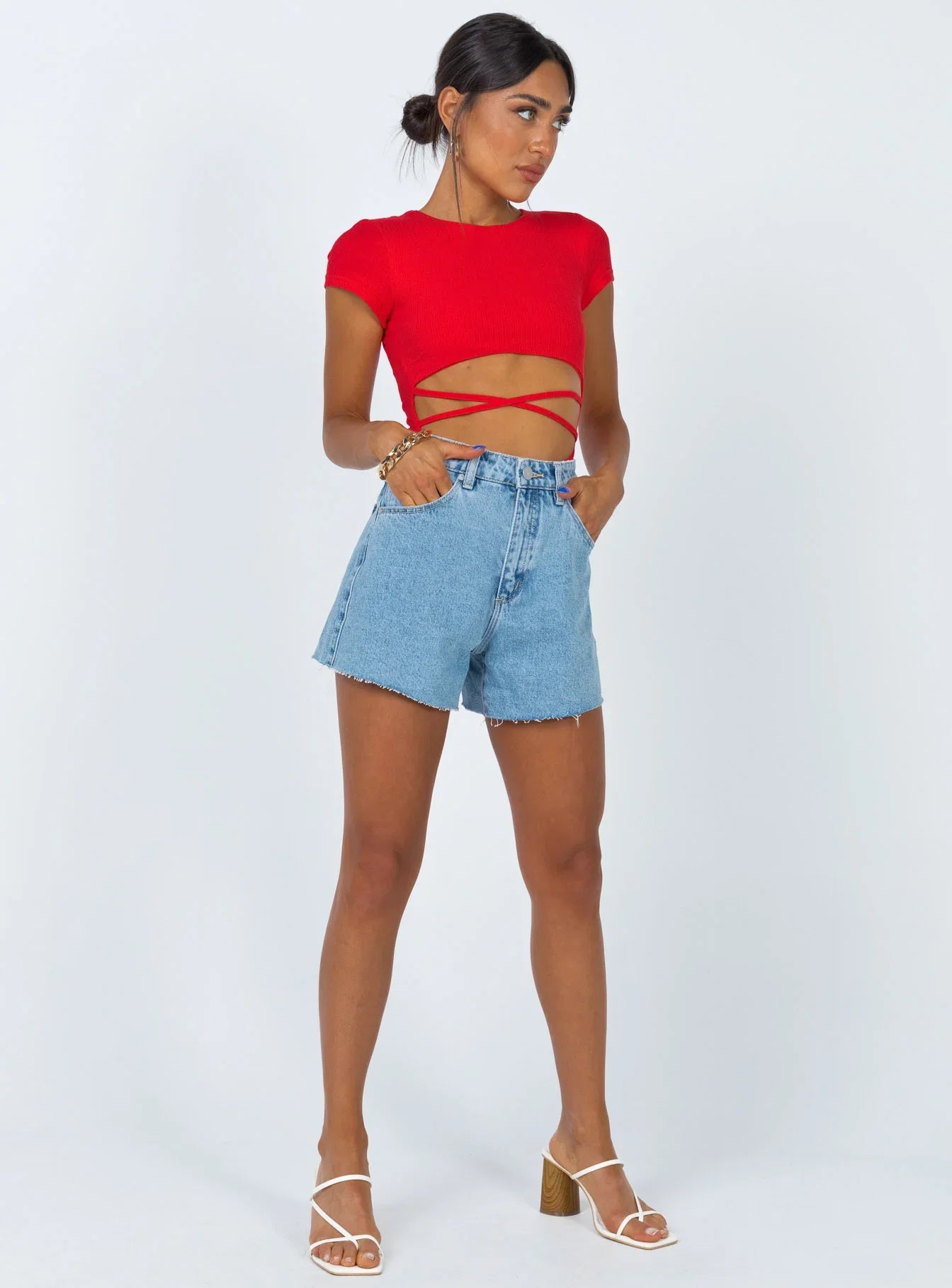Nicola Bodysuit Red