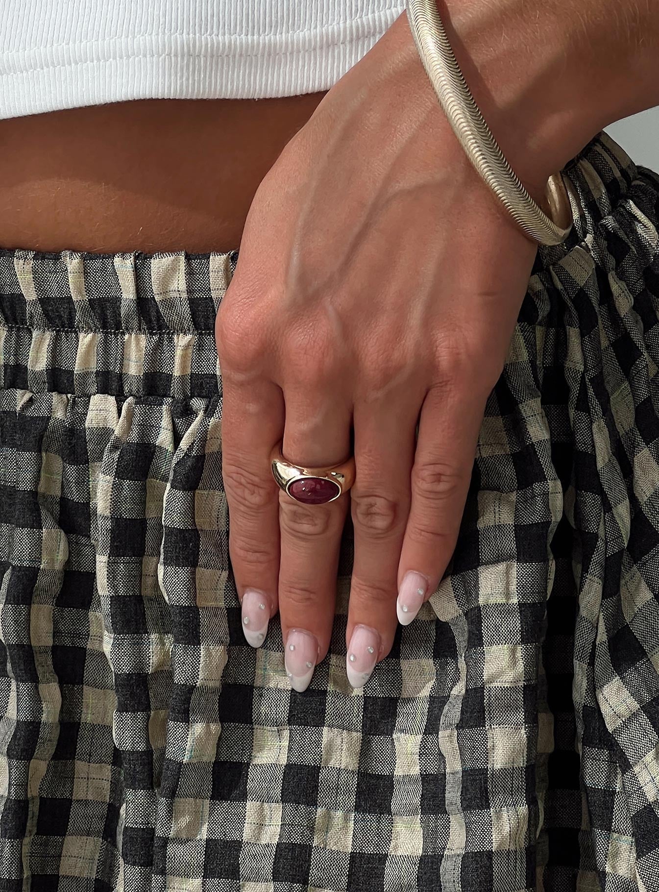 The Gamble Ring Gold Red