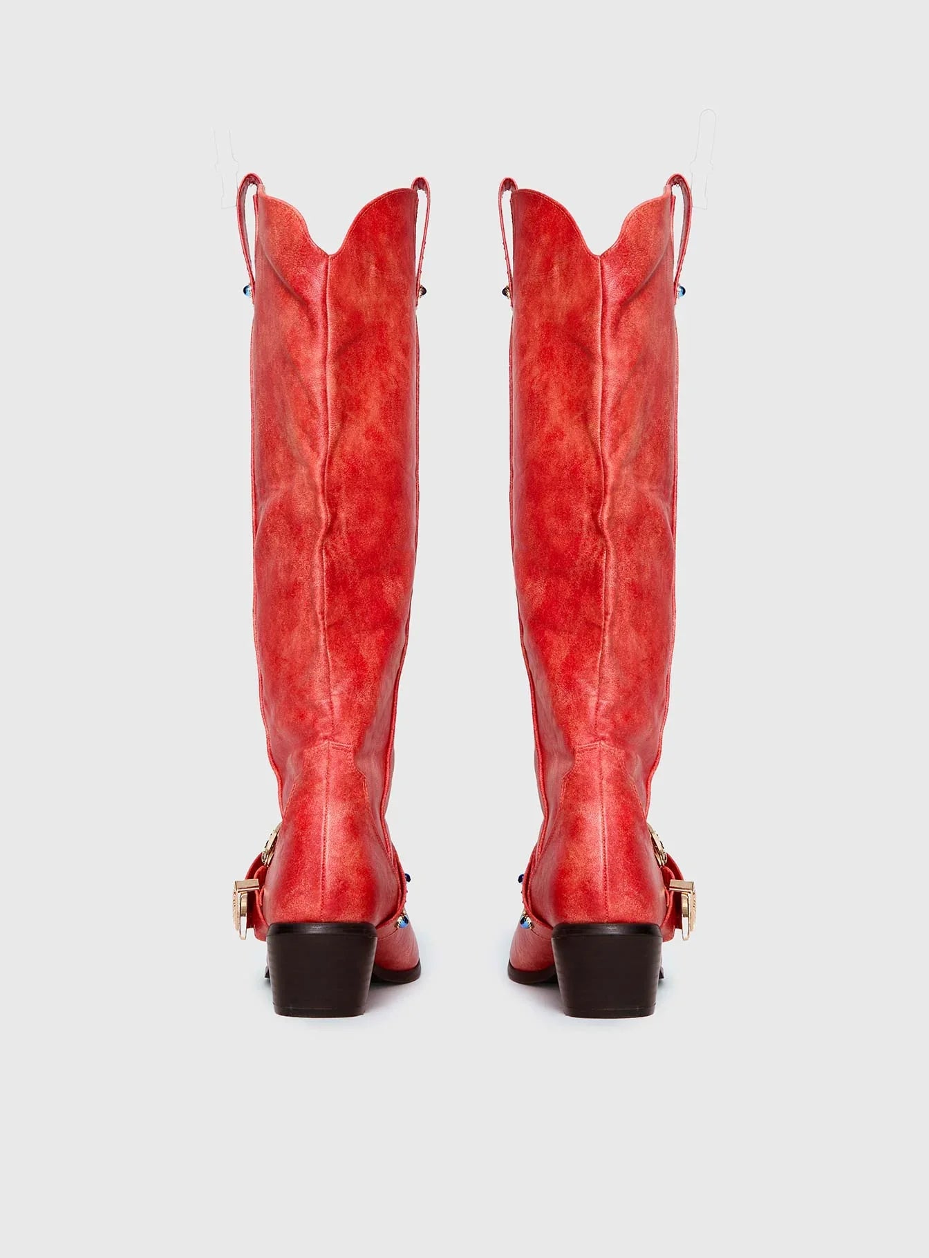 Rhode Cowboy Boots Red