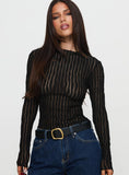 Padra Long Sleeve Top Black