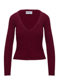 York Cardigan Cherry Red
