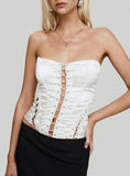 Mochi Corset Top White