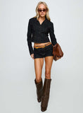 Rhode Denim Mini Skort Indigo