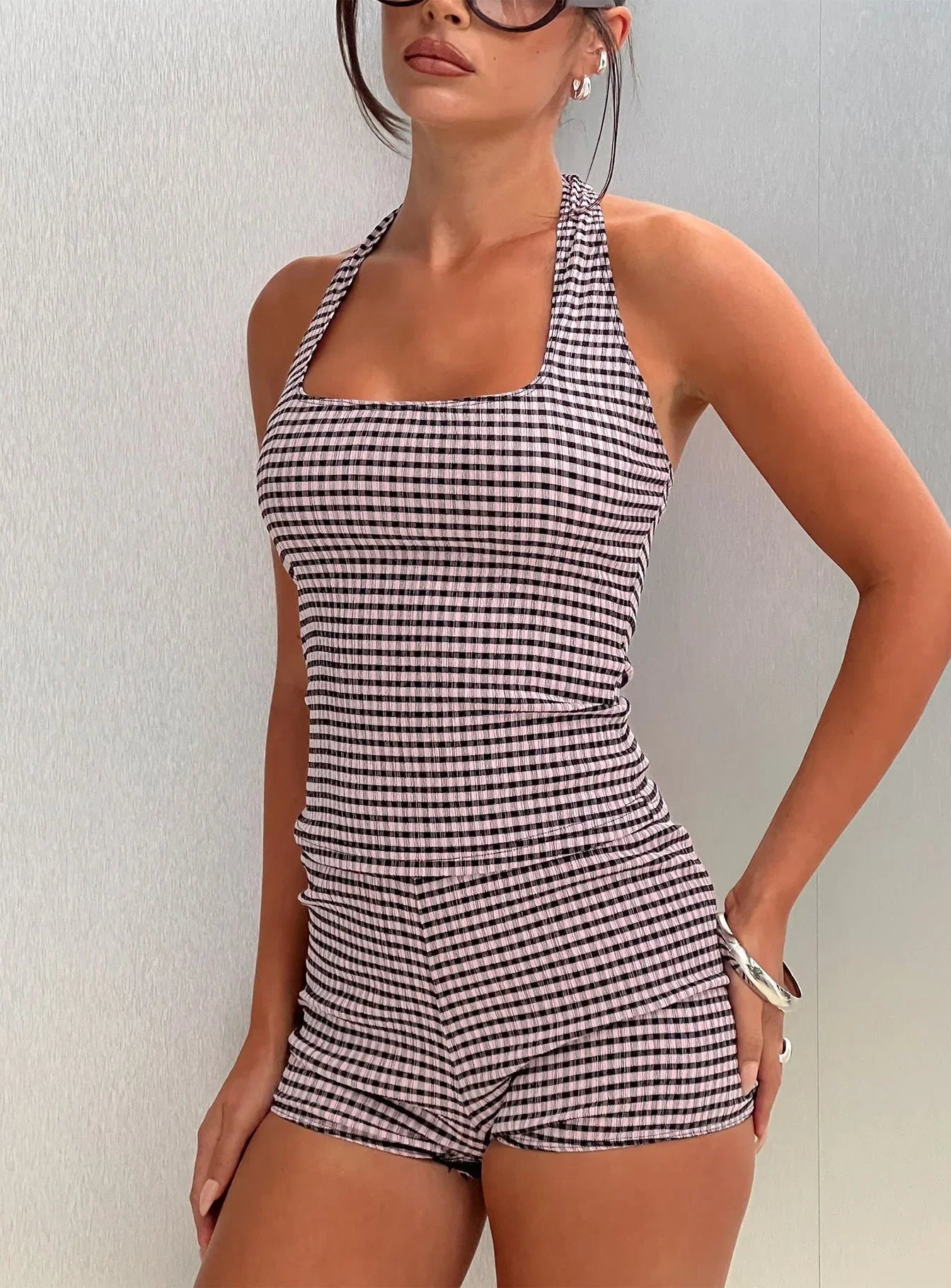 Feijoa Knit Halter Top Multi