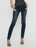 Illyssa Mid Rise Skinny Jeans Washed Charcoal