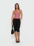 West Coast Love Halter Top Red Gingham