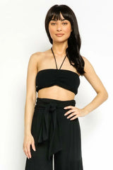 By The Shore Black Two Piece Jumpsuit
