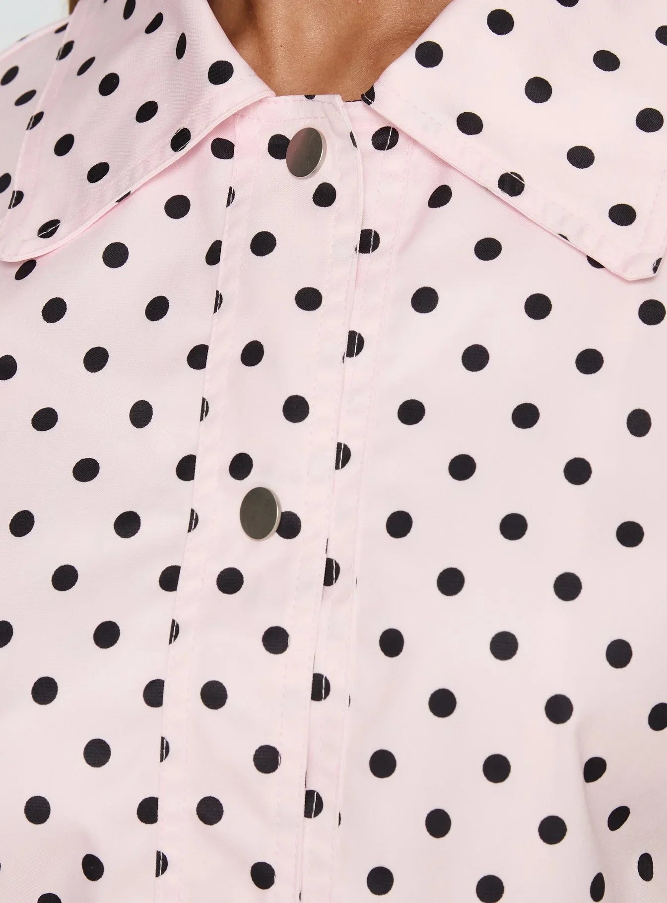 Swayer Oversized Jacket Pink Polka Dot